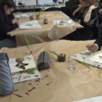 Au collège Rostand du Cateau-Cambrésis, un travail avec une plasticienne (U.Caruel)