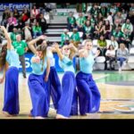Performance de l’option Art Danse du lycée Giraux Sannier (Saint-Martin) lors d’un match de basket